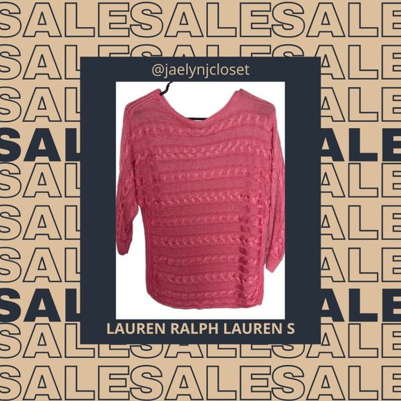 Lauren Ralph Lauren Tops - Lauren Ralph Lauren Pink Knit Sweater — FINAL SALE PRICE